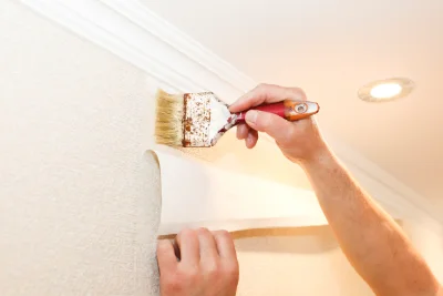 Pose de papier peint à Clamensane — revêtements muraux et toiles de verre